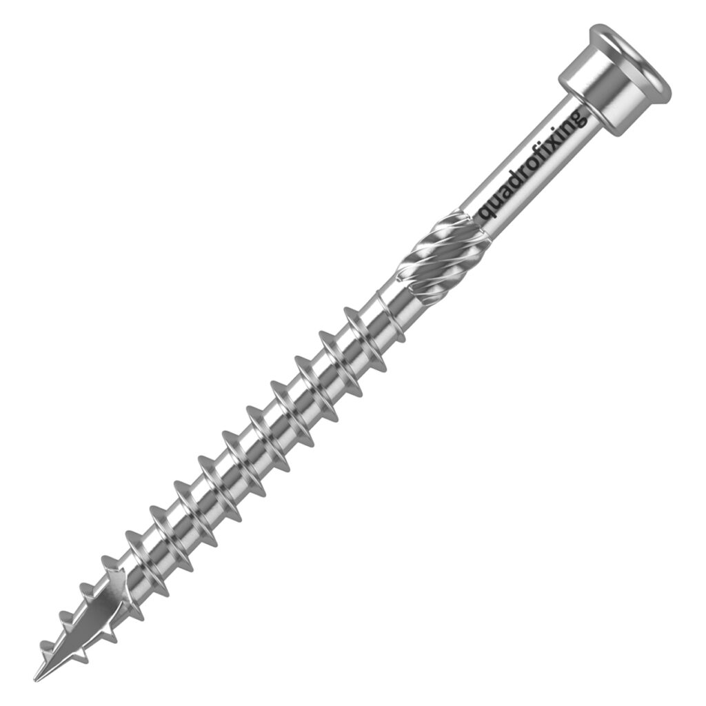 QUADROFIX TERRIX stainless steel decking screw for secure terrace installations